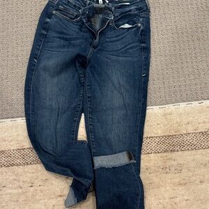 Good American Dark Blue Boyfriend Jeans